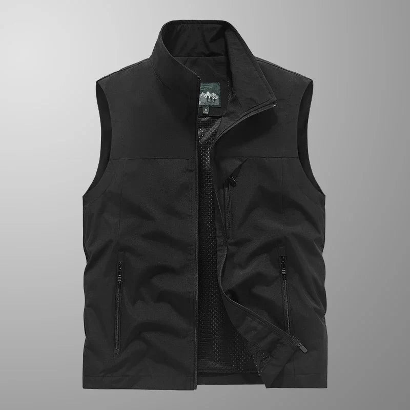 Waterproof Versatile Mens Vest - Sleeveless Polyester