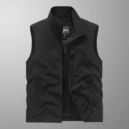 Waterproof Versatile Mens Vest - Sleeveless Polyester