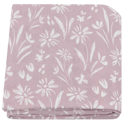 Bambus Musselin Pucktuch 120x120 Cm Blumen Neugeborenen Bettwäsche Herbst 2025 Atmungsaktiv Umweltfreundlich Baby Geschenk