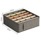 Polyester Sokk BH Organizer Box med 20 Grids - Hjem Organizers for skuffer og skap