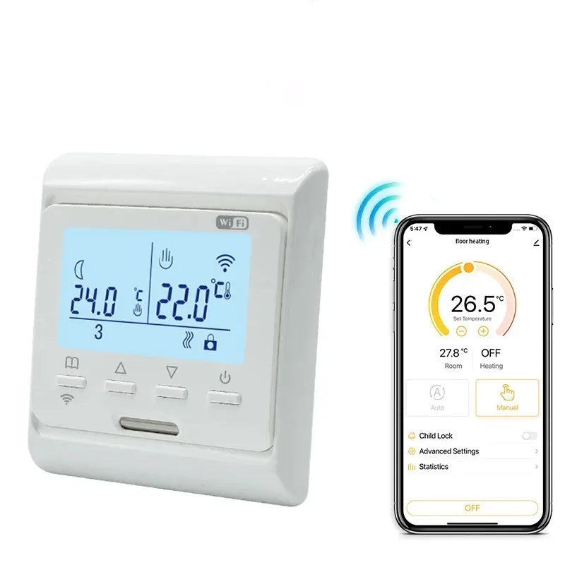 WiFi-thermostaat voor vloerverwarming programmeerbare slimme controller met app-afstandsbediening Alexa Google Assistent 2025