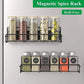 Magnetic Spice Rack Organizer - Home Organizers for Kitchen, Metal Fridge Shelf, 2-Piece Set