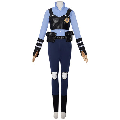 Cosplaykostuumset als politie-uniform van Zootopia Judy Hopps voor kinderen en volwassenen Halloween carnaval 2026
