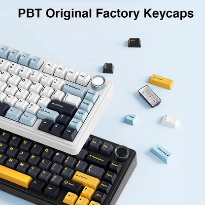 Teclado mecánico para juegos compacto AULA F75 al 75% RGB