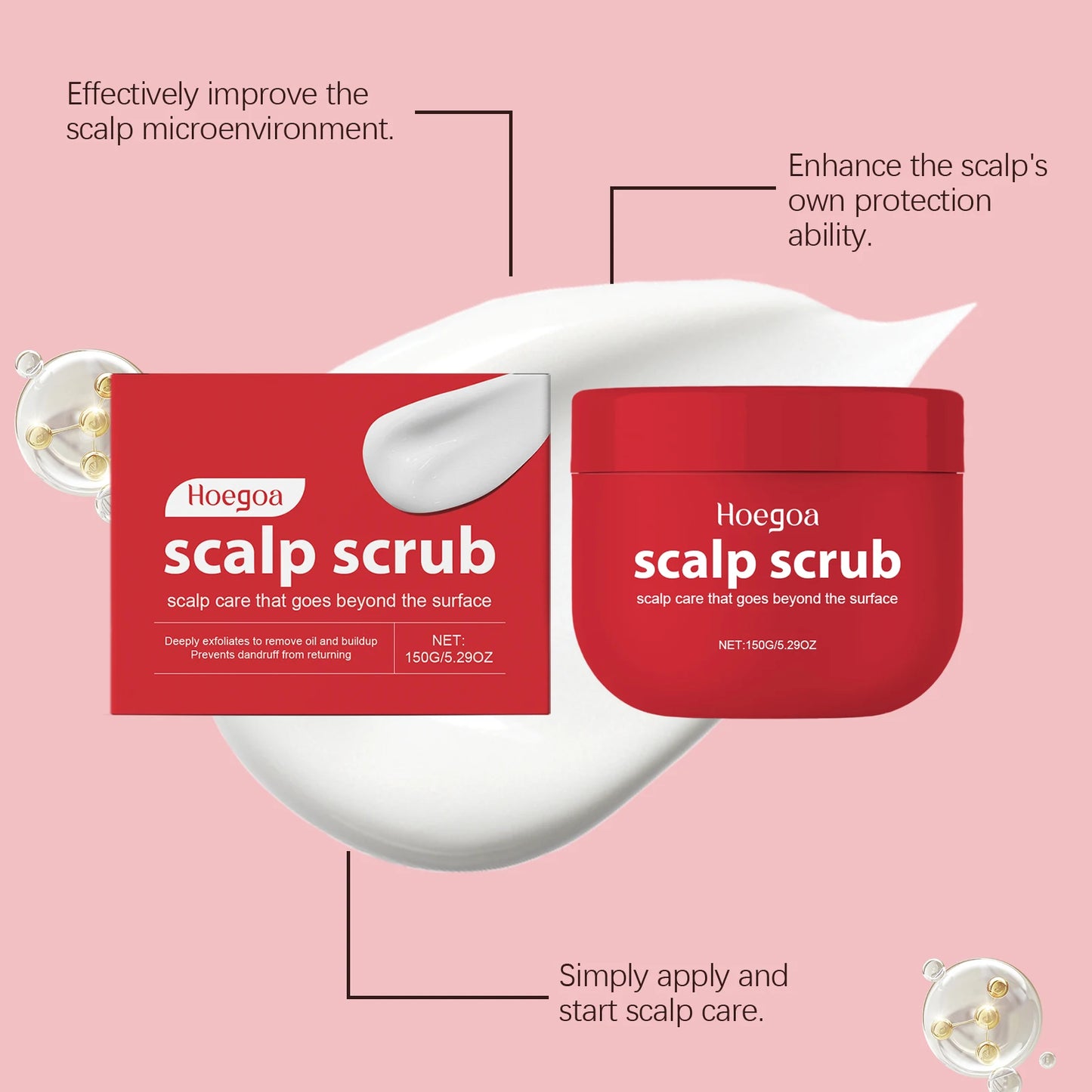 Scalp Scrub Exfoliating Shampoo Anti-Dandruff Deep Cleansing Nourishing All Hair Types