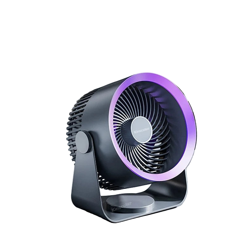 Ventilatore portatile a batteria da scrivania, circolatore d'aria silenzioso per l'estate