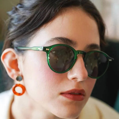 Retro Round Sunglasses for Women Men Vintage Black UV400 Outdoor Eyewear Stylish Sun Glasses