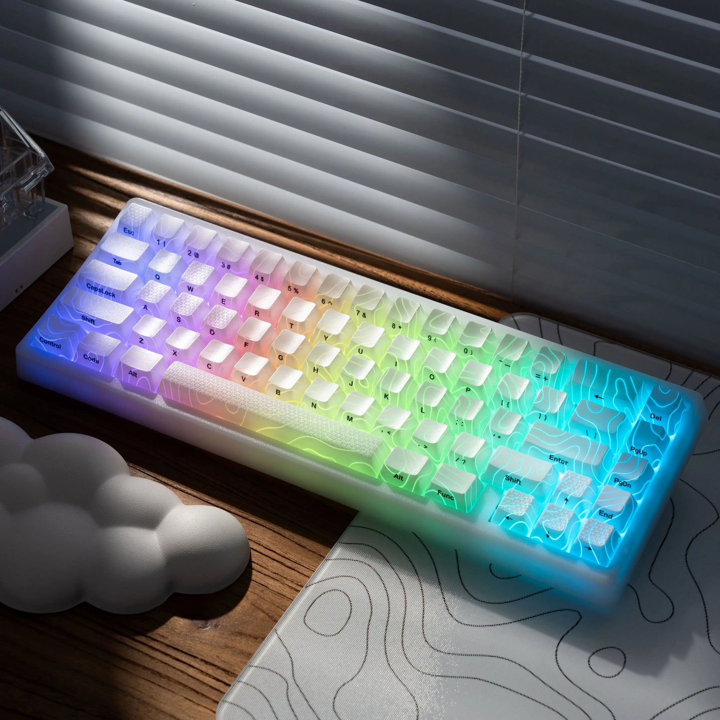Mechanisch Toetsenbord M67 67 Toetsen Pakking Hot Swappable RGB