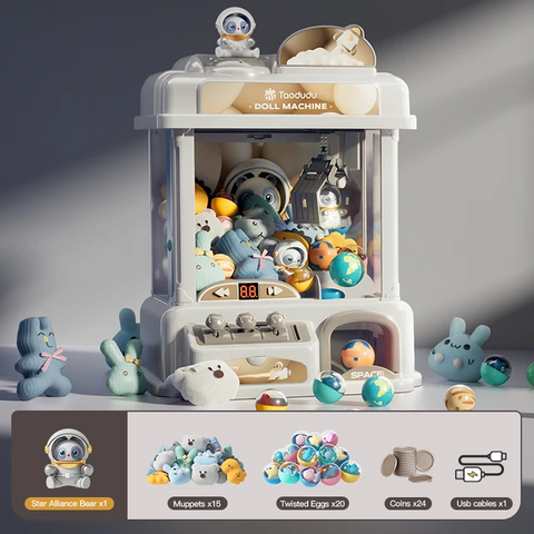 Mini Machine à griffes Standard pour enfants, jeu d'arcade avec prix en peluche et contrôleur sans fil