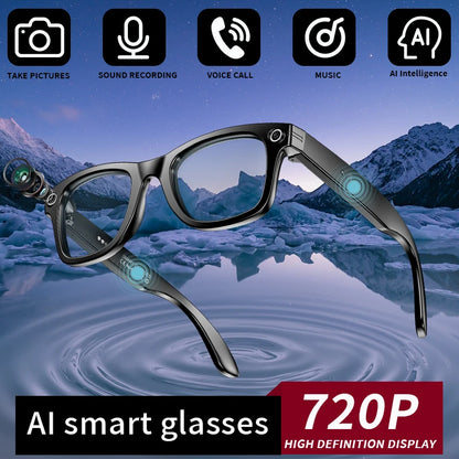 AI Smart Glasses 720P Translation Camera Sunglasses