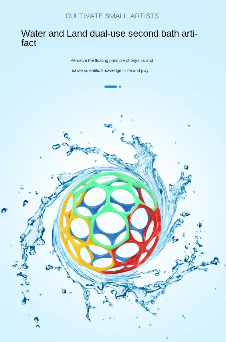 Sonajero mordedor pelota juguetes sensoriales para recién nacidos suaves y seguros