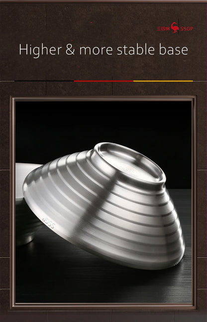 Ciotola per Ramen in Acciaio Inossidabile 1.4L Isolante Regalo di Natale