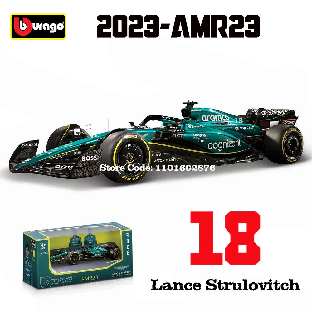 Die-Cast Car 1:43 Scale Formula One MCL60 Replica 2023 Collectible Display Model Fall 2025 Gift