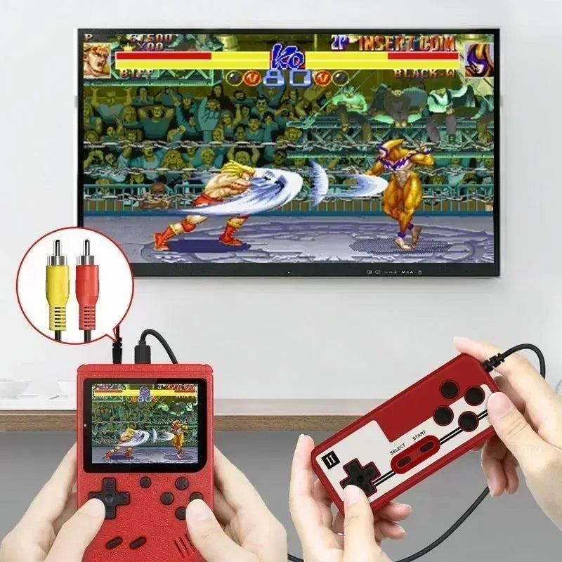 Mini Retro Handheld Video Game Console - 3.0-Inch LCD, 500 Built-In 8-Bit Games, Perfect Xmas Gift for Kids