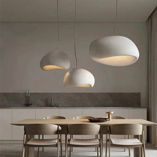 Japandi Pendant Ceiling Lamps Nordic Wabi Sabi LED Dining Room