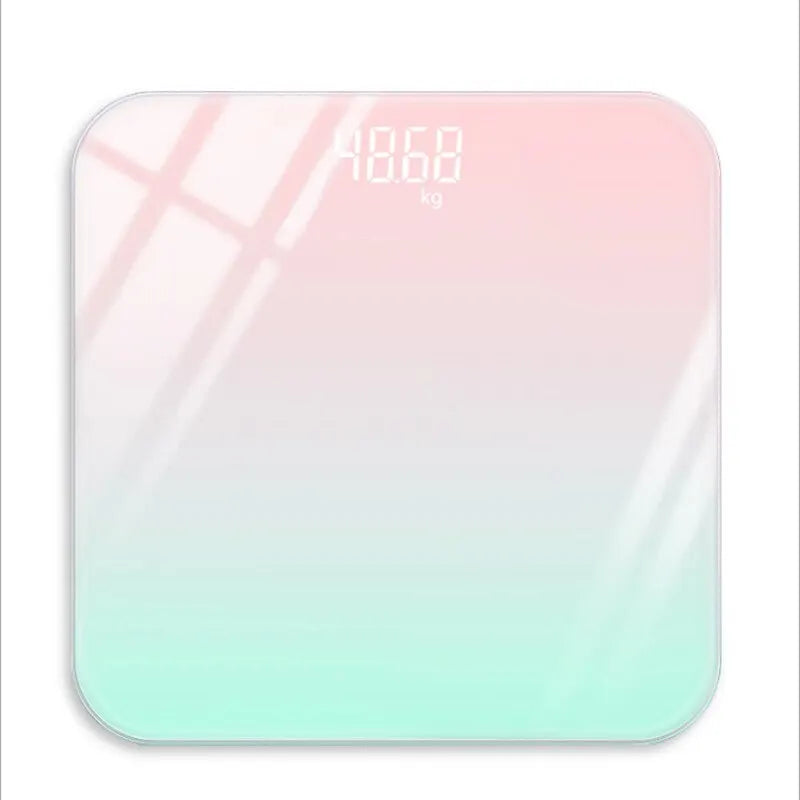 Digitale Körperwaage Gradient Glas 26 x 26 cm Badezimmer-Waage Herbst 2025 Präzise LED-Anzeige