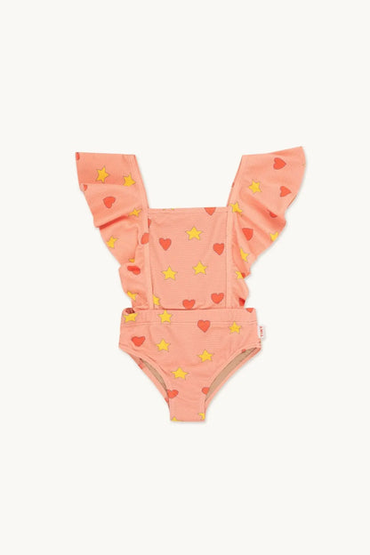 Lightweight unisex one-piece swimsuit - casual cut, nylon, beach & pool wear for kids