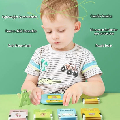 Interactive Educational Toy Flash Card Learning Machine for 2-6 Year Olds, Screen-Free Learning with Audio Function-4
