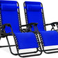 Adjustable Steel Mesh Zero Gravity Lounge Chairs with Cup Holders & Pillows - Portable Recliners for Outdoor Relaxation and Comfort