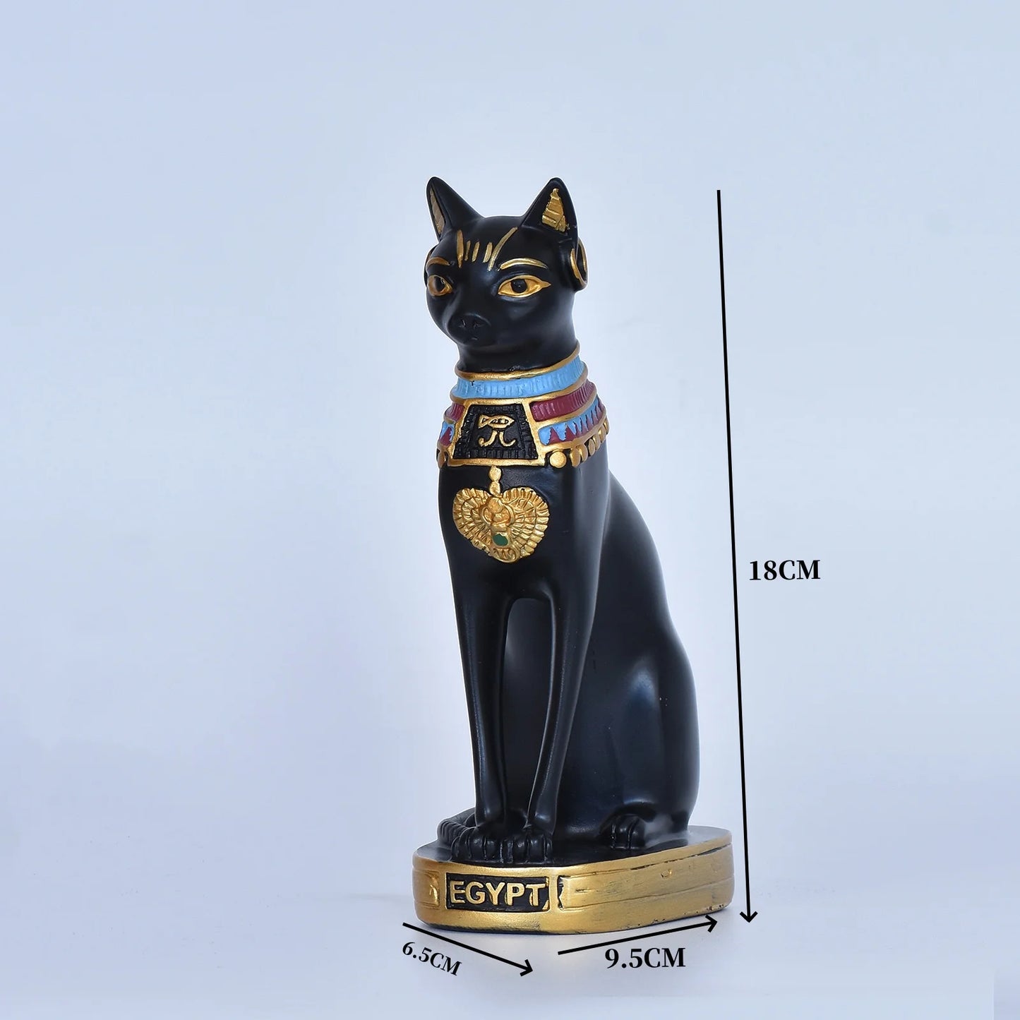 Statua mini gatto dea egizia in resina decorazione per casa e giardino idea regalo retrò