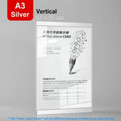 Marco de foto acrílico marco flotante magnético decoración de pared minimalista otoño 2025 montaje adhesivo fácil de cambiar