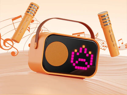 Kids Karaoke Machine Portable Bluetooth Speaker With 2 Wireless Microphones Party Gift 2025