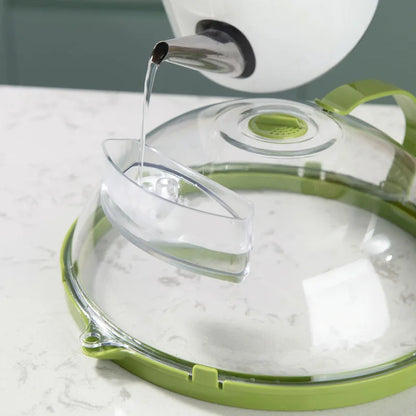 Microwave Cover 10 Inch Clear Splatter Cover With Steamer