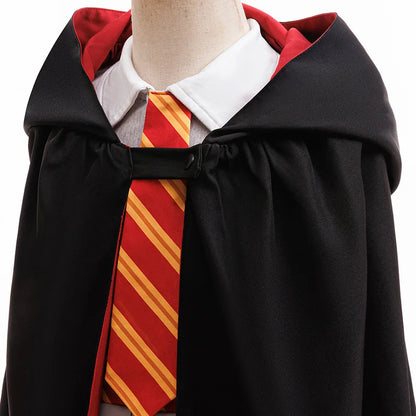Halloweenkostuumset voor meisjes met cape van de toverschool, gestreepte top en carnavals- of verjaardags verkleedkleding 2026