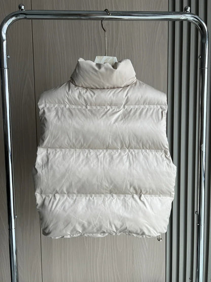 Insulating Women’s Puffer Vest - Oversized Quilted Cotton