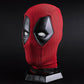 Breathable Deadpool Full Head Cosplay Mask for Adults - 2024 Halloween Costume Accessory, Red and Black Latex Design