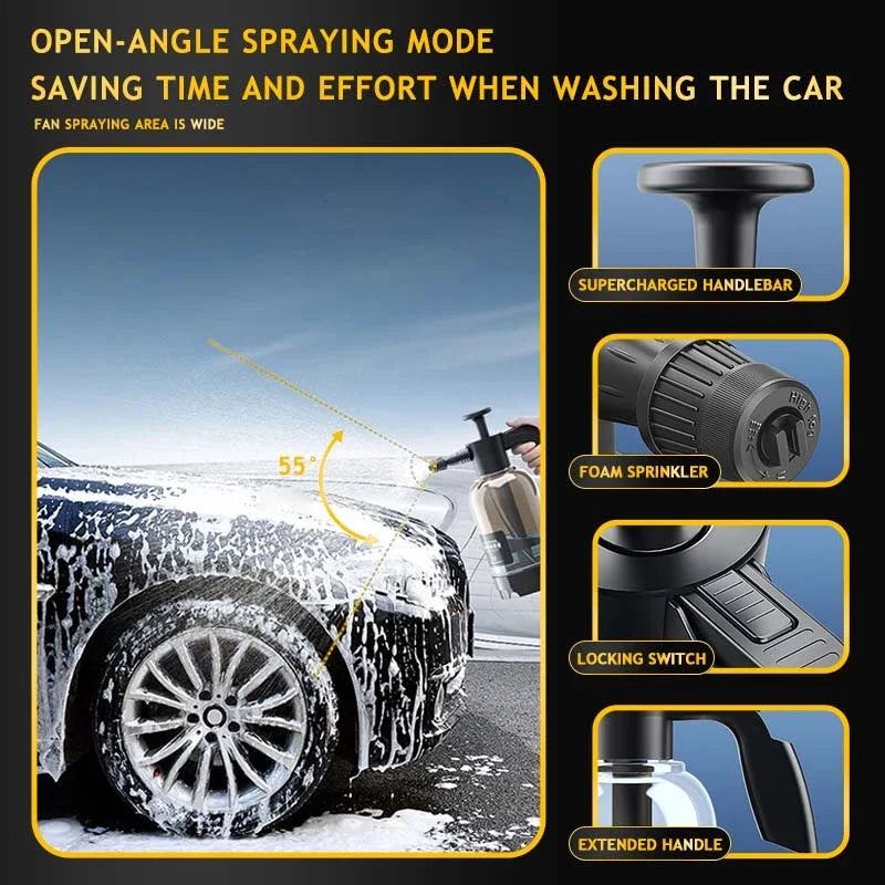 Car Wash Foam Sprayer Bottle Manual Air Pressure Gun