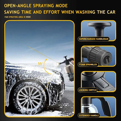 Car Wash Foam Sprayer Bottle Manual Air Pressure Gun