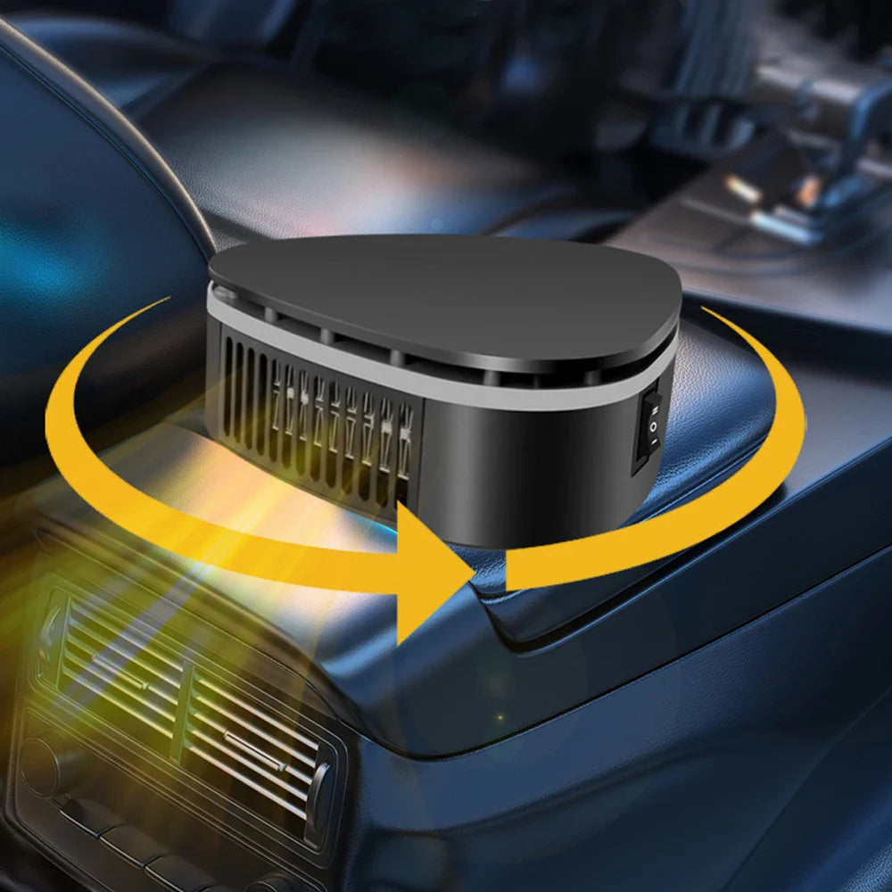 Car Heater 12V Defroster Windshield Defogger 360 Degree Adjustable Suction Cup Winter Driving Essentials 2025