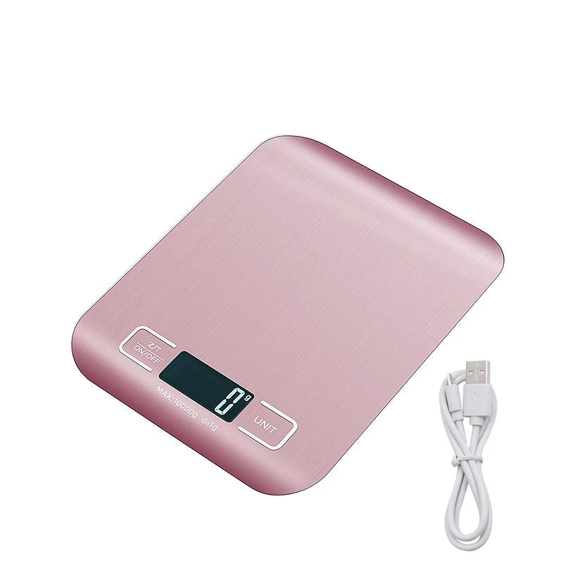 Digital Kitchen Scale Stainless Steel LCD Baking Scale