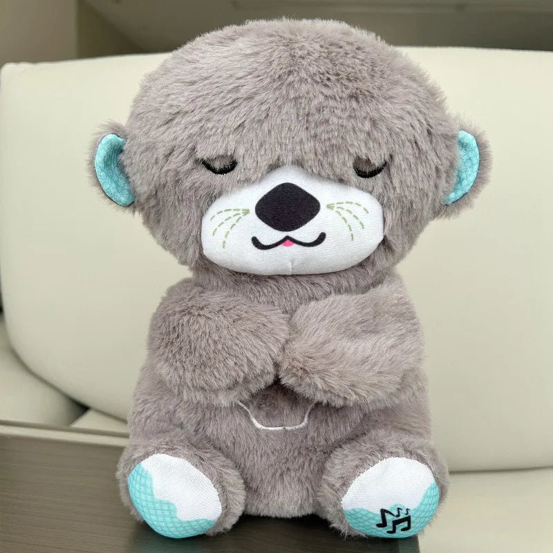 Breathing Bear Plush Toy - Soothing Music & Light for Babies, Sleep Companion for Kids, Perfect Gift for New Parents