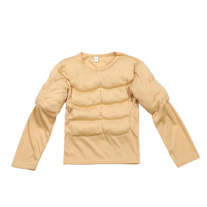 Hercules Fake Muscle Flesh-Tone Performance Suit Halloween Cosplay Costume for Kids Boys 2026