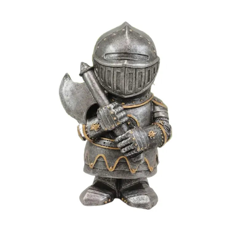 Set statue cavaliere da giardino decorazione medievale collezione gnomi autunno 2026 tendenza