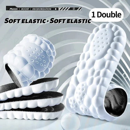 Insoles 4D Cloud Technology Sports Orthopedic Insoles Breathable Shock Absorbent Cushion Back to School 2025
