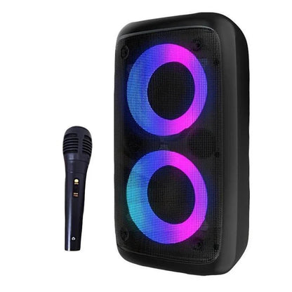 Karaoke Speaker Portable Bluetooth System With Microphone And LED Lights For Home Parties Fall 2025