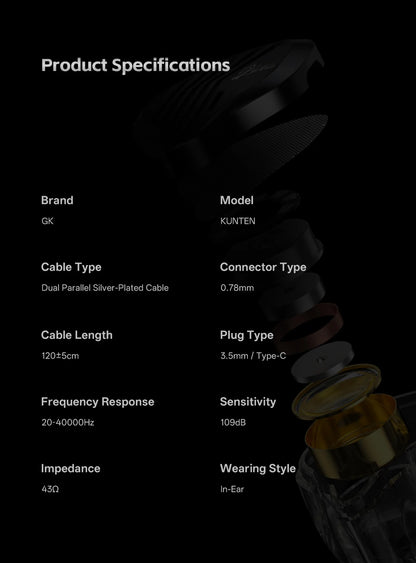 Earphones Dynamic Driver HiFi Earbuds With Detachable Cable For DJ Use Summer 2026 Trend