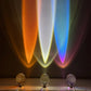 Sunset Projector Crystal Table Lamp - Egg-shaped LED Light for Bedroom Decor