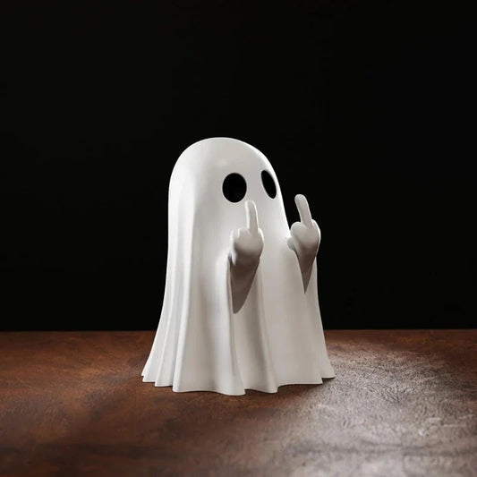 Middle Finger Ghost Statue Resin Halloween 2025 Centerpiece