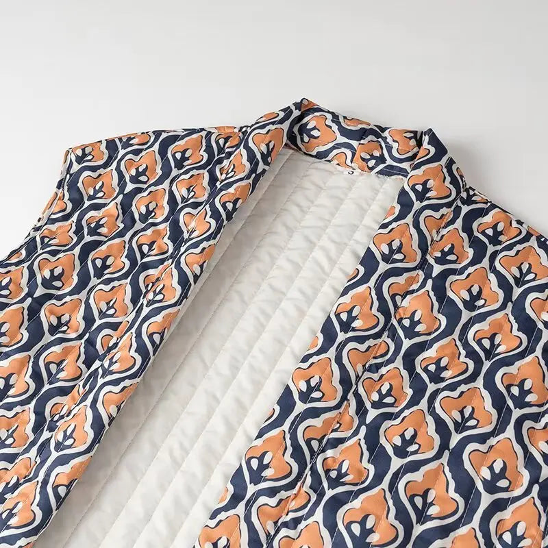 Insulating Women’s Quilted Vest - Loose Open Stitch, Cotton