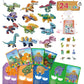 Dinosaur Building Blocks Advent Calendar - 24-Day Countdown to Christmas Fun for Kids