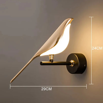 LumiBird LED Bird Wall Light Elegant Nature Inspired Sconces for Modern Living Spaces