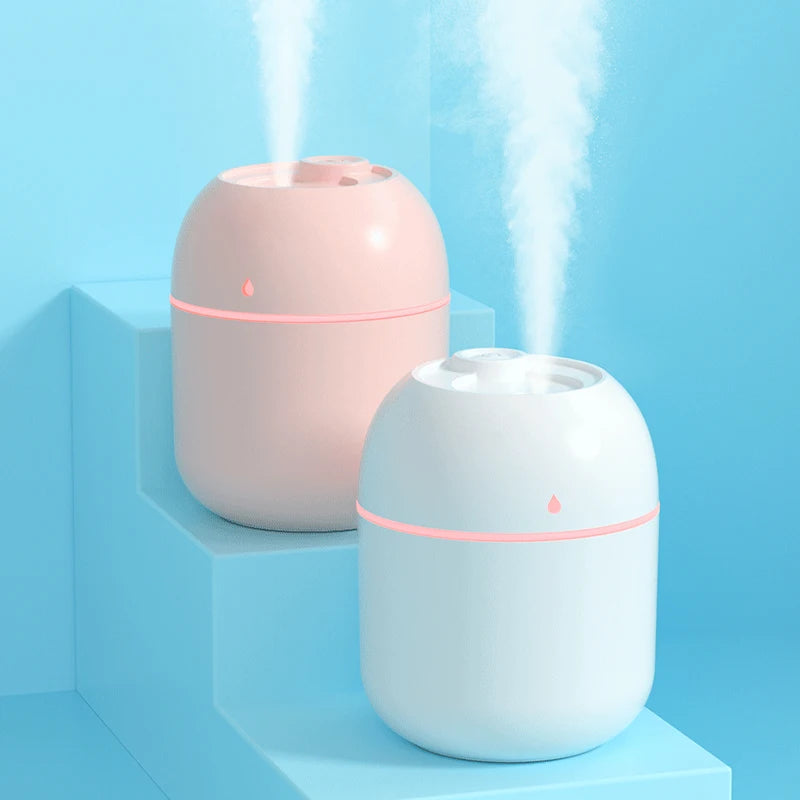 Portable USB Ultrasonic Air Mini Humidifier Diffuser with LED Lamp - C ...