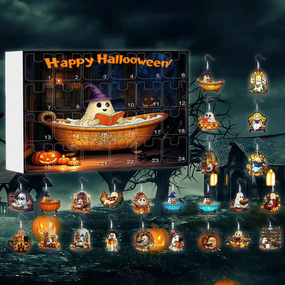 Calendario dell'Avvento di Halloween Orecchini Fantasma Set da 24 Giorni