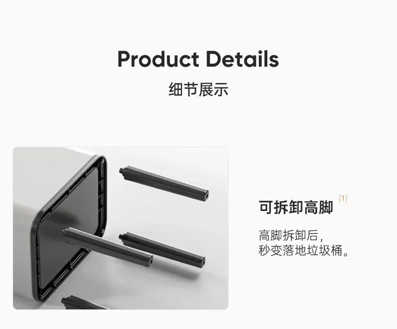 Smart Sensor Trash Can 20L Stainless Steel Waste Bin