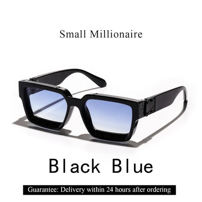 Sunglasses Black Retro Square Shades Luxury Fashion Eyewear Fall 2026 Trend Gift Idea