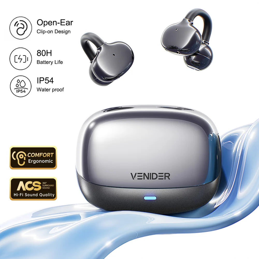 Écouteurs Bluetooth à conduction osseuse ouverts pour sport et gym